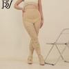 120D Glitter Powder Plus-Size Vine Pattern Pantyhose - Nude Spring/Autumn Fit