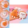 Cute Cartoon Food Plush Keychain Adorable Small Chicken Leg And Toast Pendant