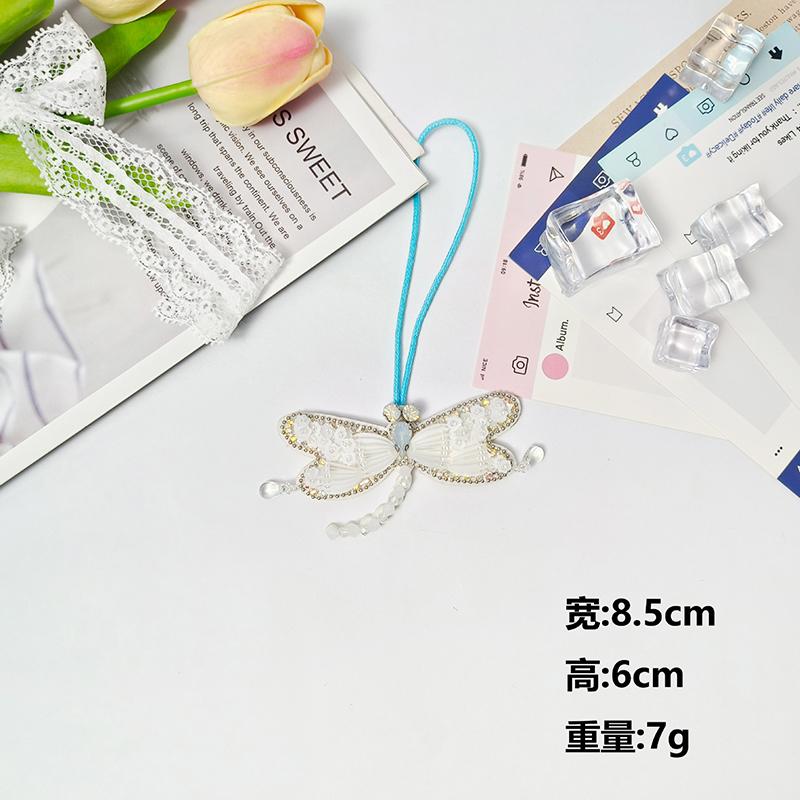 DIY Felt Patch Brooch Pearls Tassels Handmade Rhinestone Beaded Coconut Tree Crystal Bag Lanyard Patch Beading Applique Patch