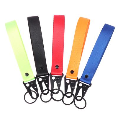 Porte-clés Lanière Ruban Couleur Unie Mode Cadeau d'Affaires Porte-clés Pour Voiture JDM Moto Porte-clés Anneau de Clé
