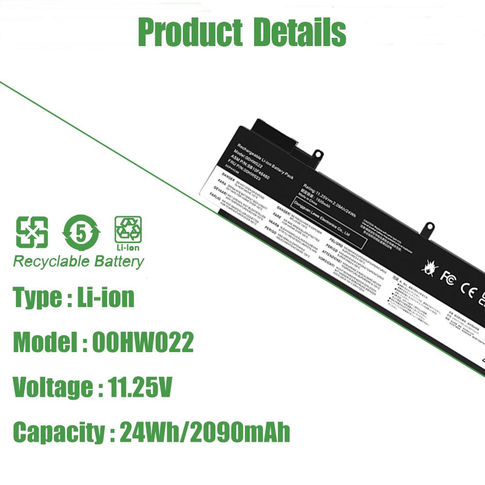 New 00HW022 01AV405 Laptop Battery for Lenovo Thinkpad T460s T470s Notebook 01AV406 01AV407 01AV408 00HW023 00HW036 SB10F46462