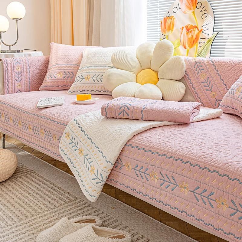 

2025 new cotton bohemian sofa cushion non-slip four-season universal sofa cover cover cloth towel summer 45 * 45cm Pillow Cover