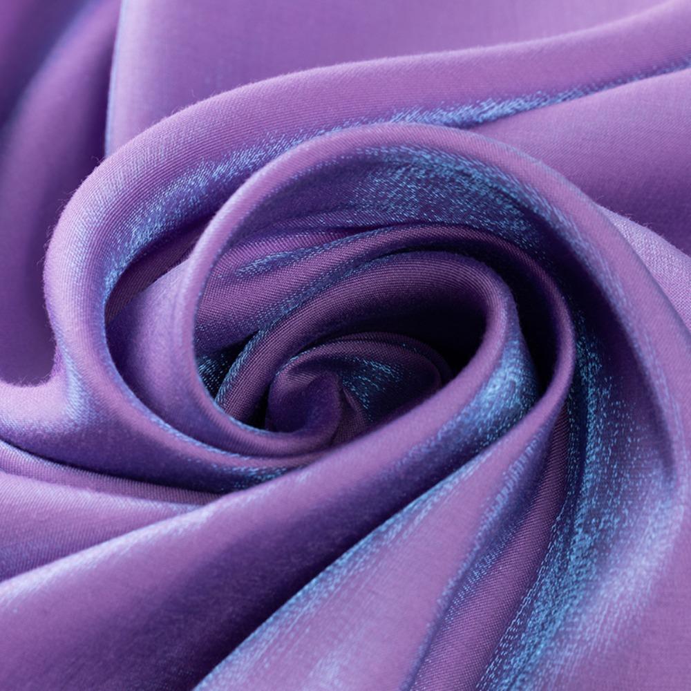 Soft Dress Material Mermaid Gradient Color Fabric DIY Satin-Like Fabric for Wedding Dress