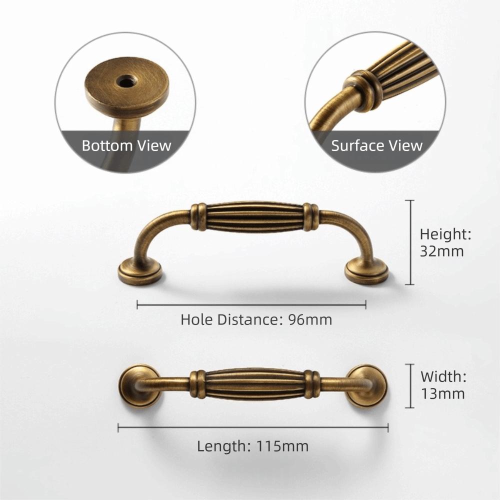 American Vintage Drawer Pulls Nordic Style Long Handles Vintage Furniture Handles Kitchen Cabinet