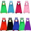 Costume Cosplay da Supereroe Monocolore Bicolore Raso Mantello da Supereroe Mantellina per Bambini Ragazzi Ragazze Raso Halloween Carnevale Festa