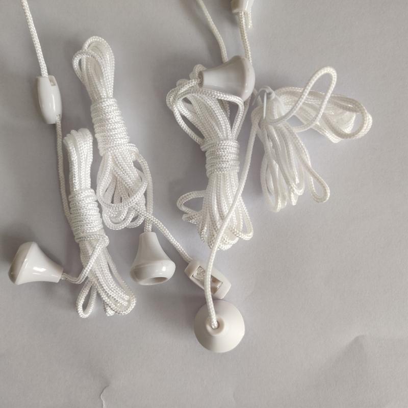 10Pcs Nylon Bathroom Light Pull Cord String Replacement Ceiling Switches Pull Cord with Connector Pull Chain Easy To Use