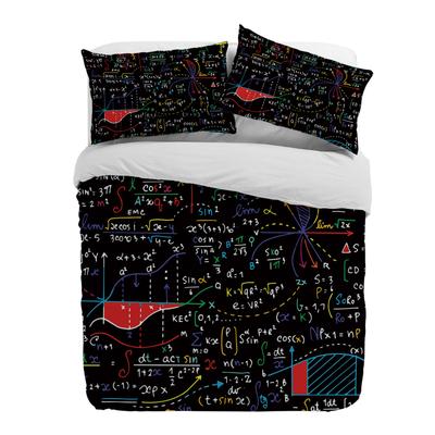 Mathematics Formula Chart Duvet Cover With Pillow Case Custom 3pcs Bedding Set Quilt Cover Double Bed Home Textile