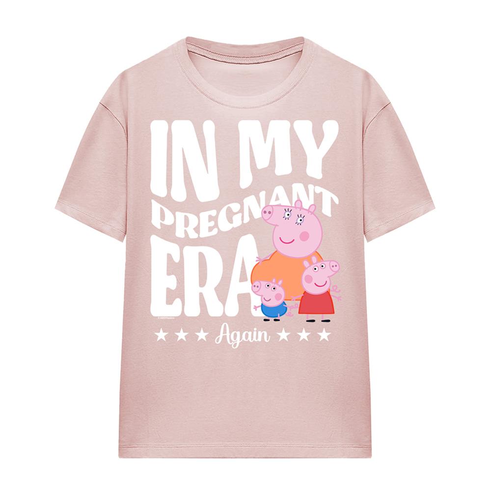 Peppa Pig Unisex Adult Pregnant Era Again Mummy Pig T-Shirt