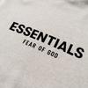 FOG Fear of God ESSENTIALS Męska bluza z kapturem w amerykańskim stylu z pluszem
