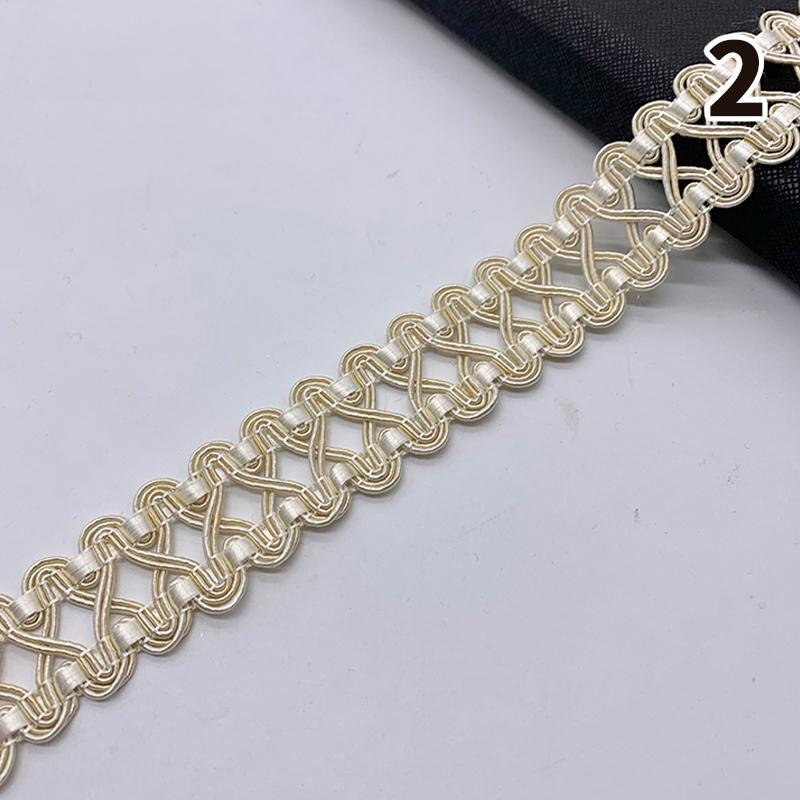 11,5–12 Meter Quastenbesatz, Spitzenband, 3 cm Breite, Spitzenbesatz, Fransen zum Nähen von Vorhängen, Heimpolstern, DIY-Zubehör