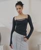 PLEASENOFOLLOW Kehlani Long Sleeve Top (Charcoal)