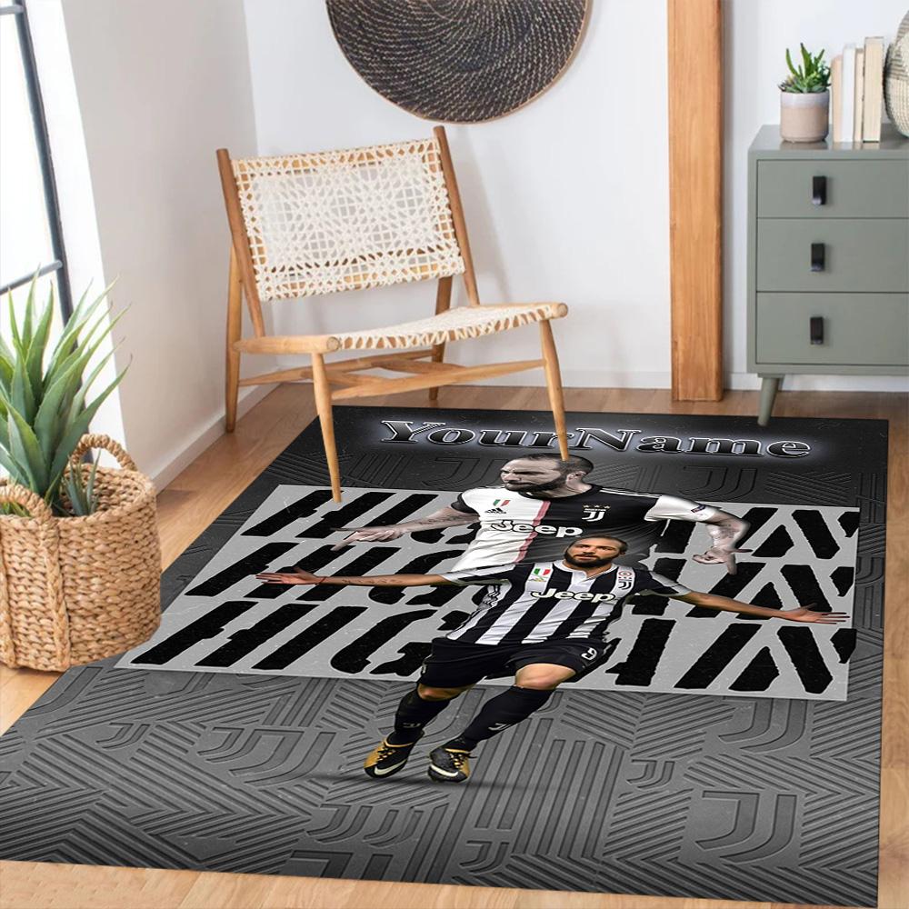Juventus Customize Your Name Carpet Design for Kitchen Hallway Dormitory Playrooms Antislip Carpet Anime Office Decor