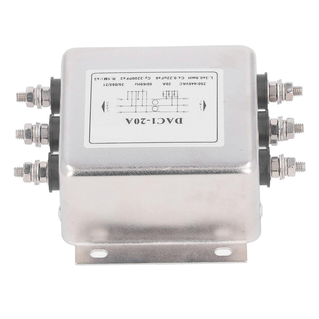 EMI Leistungsfilter 3 Phasen 3 Leiter Entstörung Rauschunterdrücker Leistungs-EMI-Filter AC250V 440V 50 60Hz