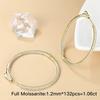 925 Sterling Silver Moissanite Big Hoop Earrings Men's and Women's Couple Models Fashion Trend Design Sense High-End Jewelry