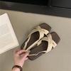 French Vintage Versatile Cross with Open-toed Flat Sandals Women's Summer 2025 New Seaside Beach Roman Shoes