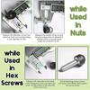 145 Pcs Hex Nut Bolt Cover Screw Cap M4-M12 Nylon Nut Dome Hex Cover Protective Hex Screw Bolt Set