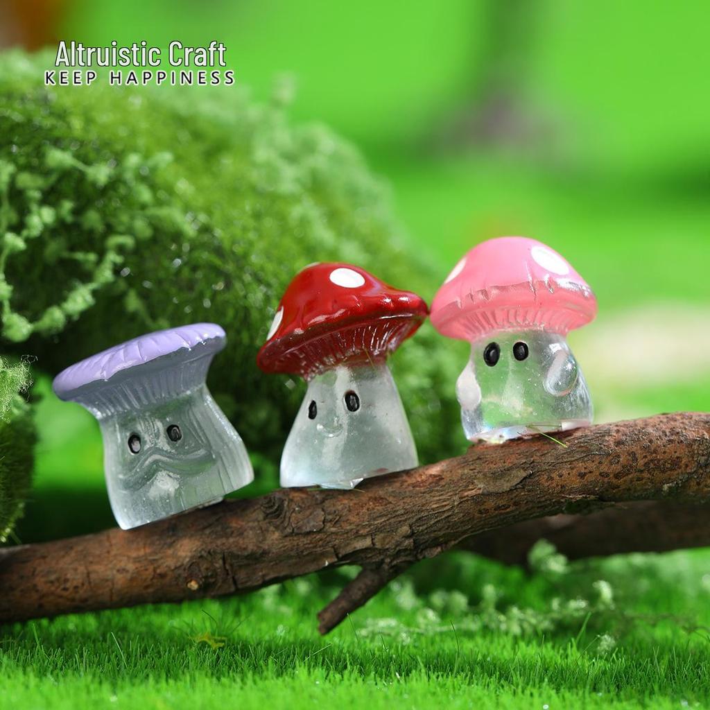 Luminous Wild Mushroom Mini Ornaments – Cute DIY Accessories