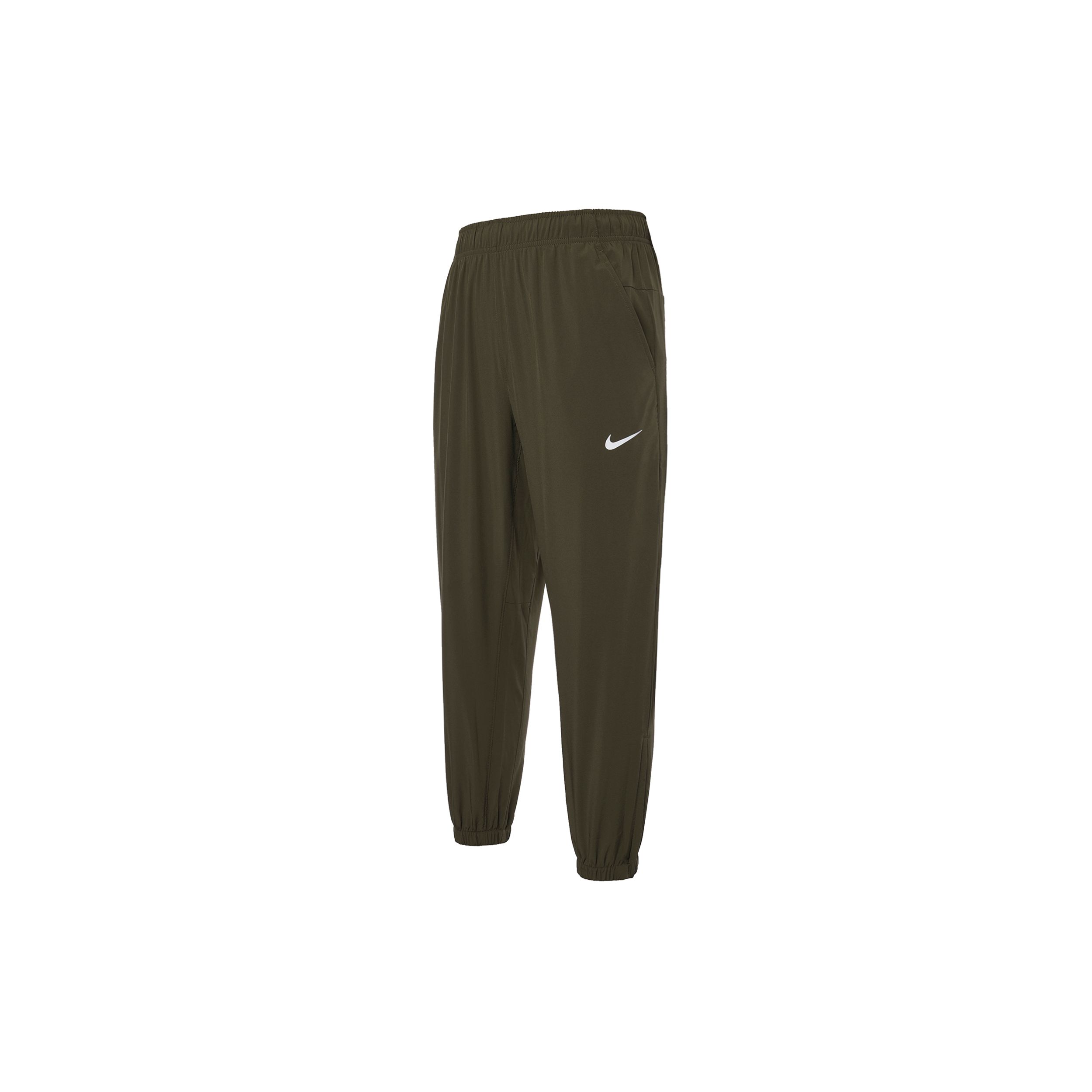 

Nike Мужские спортивные брюки Form Dri-FIT Solid Color Mid Rise Quick Dry Drawstring Knit, темно-оливково-зеленые FB7498-222 M