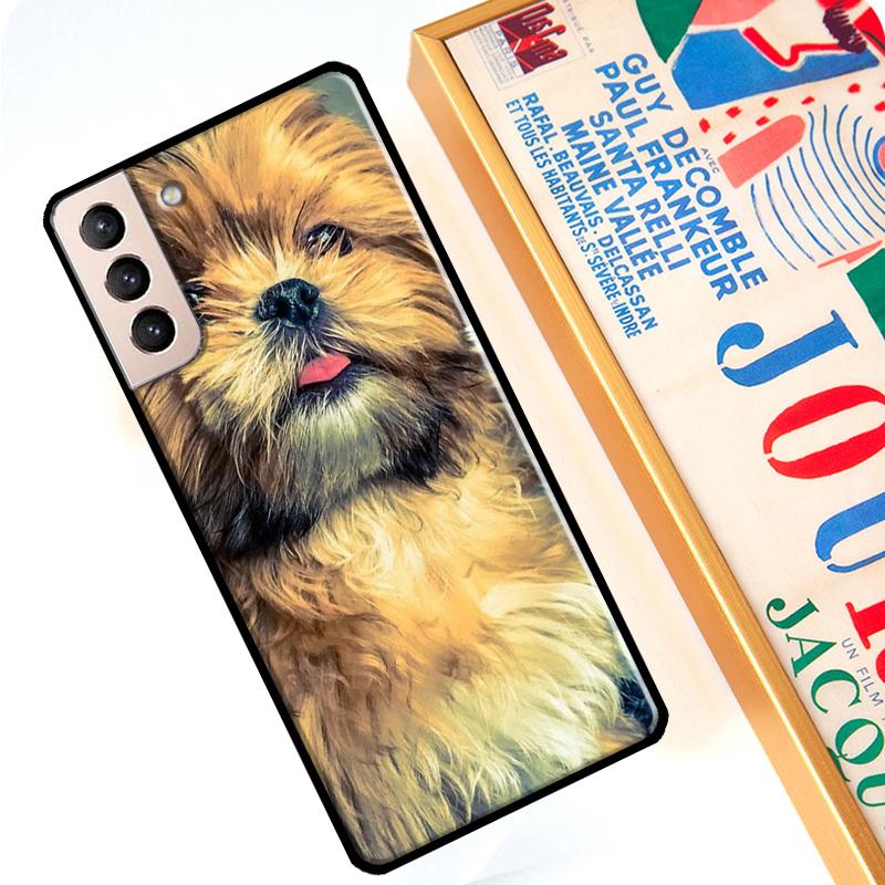 Shih Tzu Puppy Dogs Case For Samsung Galaxy S22 Ultra S8 S9 S10 Note 10 Plus Note 20 S21 Ultra S20 FE Cover
