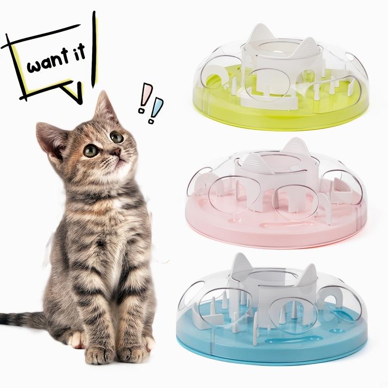 Labirinto Interattivo per Gatti Giocattolo Alimentatore Lento - Ciotola Puzzle Coinvolgente per Gatti, Promuove un'Alimentazione Sana e la Stimolazione Mentale, Materiale Durevole Non Tossico