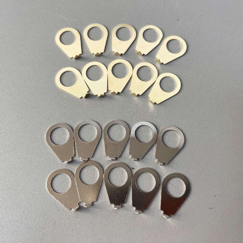 Pack of 10 Metal Electric Guitar Knob Pointer Indicators Guitar Potentiometer Markers for Precise Volumes Tone Control