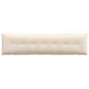 Back Cushion Beige 200 X 50 Cm Microfiber Fabric