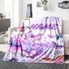 Butterflies And Flowers Pattern Gift Customizable Blanket Customize Text Durable Comfort Versatile For Sofa Couch Office Bed Picnics For All Occasions