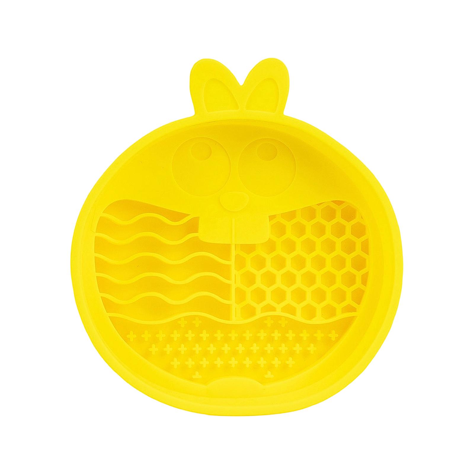 

Silicone Slow Feed Dog Bowl Pet Licking Mat Interactive Puzzle Feeding Dish for Cats and Dogs with Non-Slip Base and Multiple Texture Design One Size