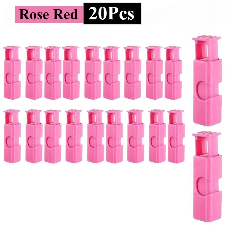 20/1 Stück Wiederverwendbare Lebensmittelverschlussklammern Brot Aufbewahrungsbeutelklammern für Snack-Verpackungsbeutel Federklemme Küchenorganisation Verschlussklemme