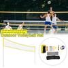 Outdoor Beach Volleyball Net Combo Set Easy Set Up Volleyball Net For Outdoor Indoor Garden Backyard Training Sport Adult Kids