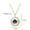 Titanium Steel Starry Sky Planet Diamond Necklace - Luxurious Clavicle Chain for Women