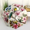 Floral Birds Mandala Portable Automatic Umbrella Folding Umbrella with 8 Ribs Lightweight All-Season Umbrella for Travel Elegant Women's Umbrella