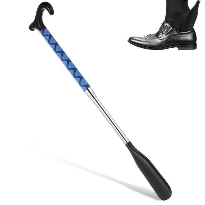 Nastavitelná délka napínáku bot pro seniory Ergonomická dlouhá rukojeť Nerezová ocel Lehký napínák bot Nástroj pro snadné použití