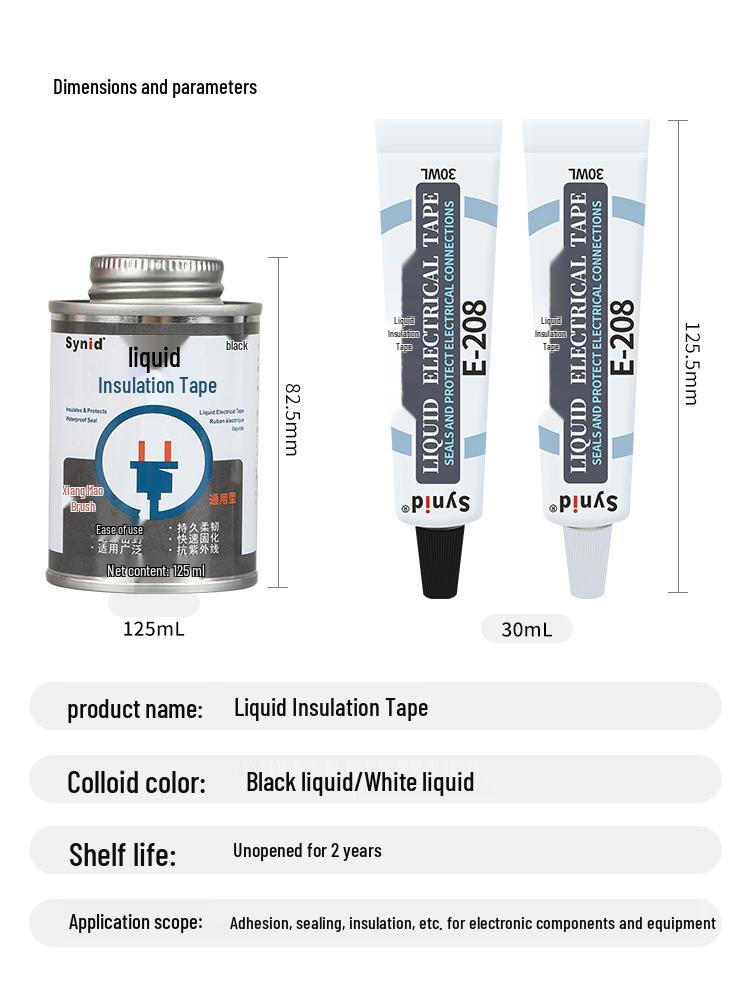 Waterproof Flame Retardant Liquid Insulation Tape – Moisture-Proof, Temperature Resistant Electrician Sealant for Automotive Circuit Boards