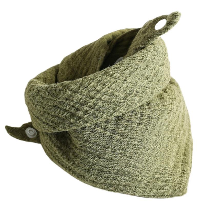 Baby Infants Feeding Bibs Soft Pure Cotton Bandana Saliva Towel Toddler Drool Scarf Newborn Burp Cloth