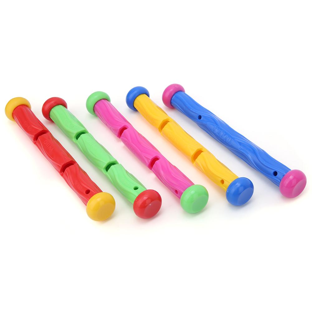 5 Stück Kinder Unterwasser Tauchstäbe Pool Schwimmtraining Wasserspiel SpielzeugBunt