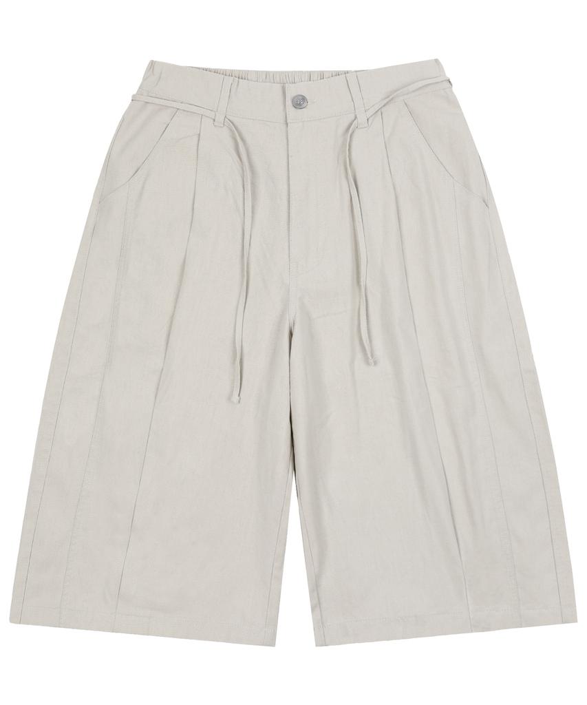 XTONZ Xp294 Linen Balloon Half Pants (Oatmeal)