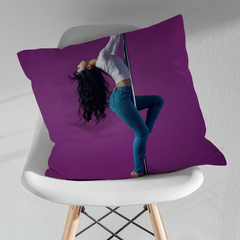 Dance Art Pole Dancer Pillow Case For 30x30cm45x45cm55x55cm For Home Bedroom Decoration And Protector