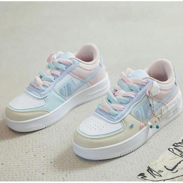 Nuova primavera e autunno AJ Board Shoes Wild Air Force No. 1 mandarino  anatra colore corrispondente casual sport scarpe bianche femmina Ins Tide  acquista in modo economico — spedizione gratuita, recensioni reali