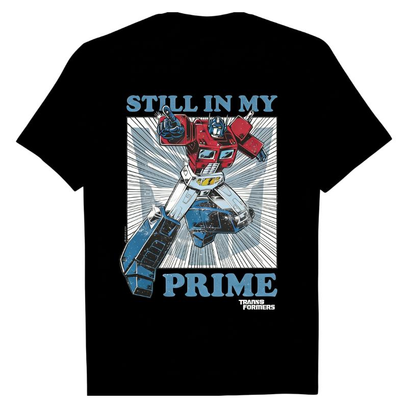 2026 Transformers Vintage Graphic TShirt Optimus Prime Still In My Prime Printed Crew Neck Cotton Soft Comfy Trendy Tops M