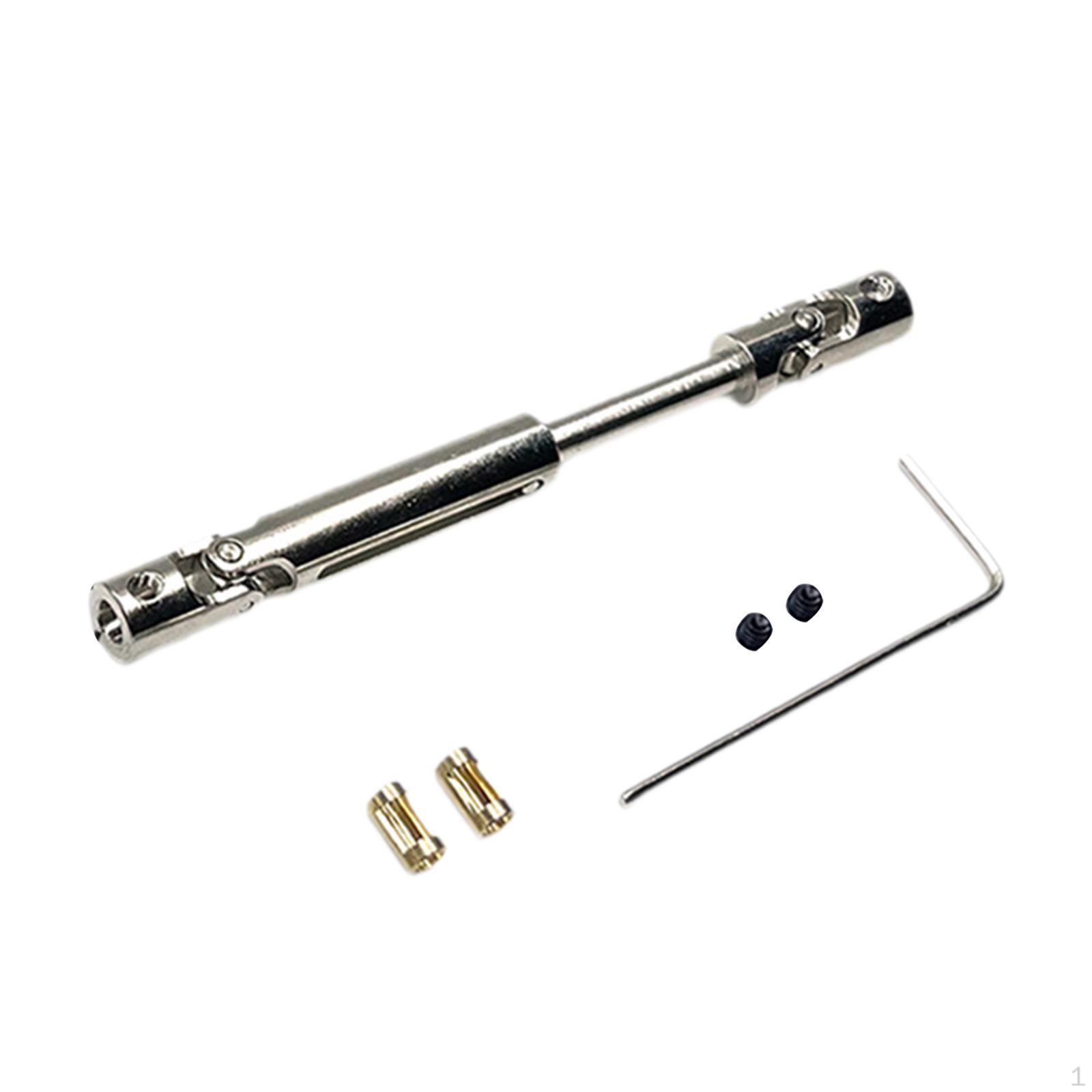 

1/12 Карданний вал автомобіля RC Металевий вал, 69-93 мм, з маленьким гайковим ключем, універсальний карданний вал RC чорний