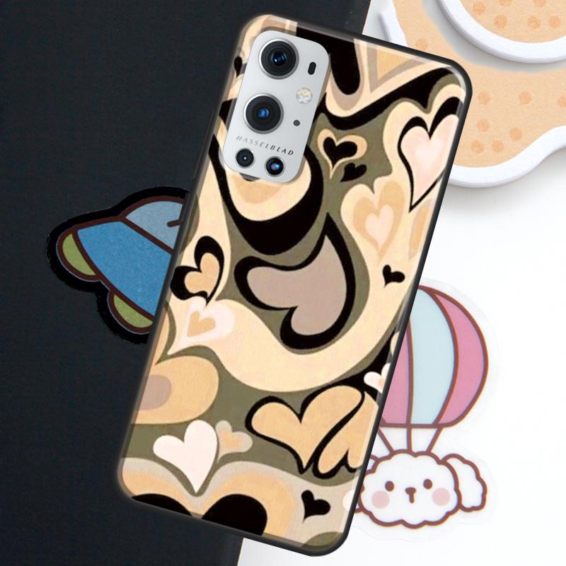 Purple Heart Swirl Aesthetic For Realme GT7 GT6 15 Pro 10 11 12 14 13 Pro Plus C75 C71 C65 C55 C63 C61 C53 C67 C35 Case