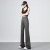 American-Style High Waist Flared Sweatpants for Women - Autumn/Winter Casual Slim Fit Long Pants
