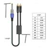 Professional 1/4Inch Male To 2RCA Male Stereo Y Splitter Cable 6.35 To 2RCA Connection Cord Wire 50cm To 10m