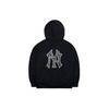 MLB New York Yankees Letter Logo Zip-Up Hoodie Unisex Hoodies Black 3ATRB0121-50BKS