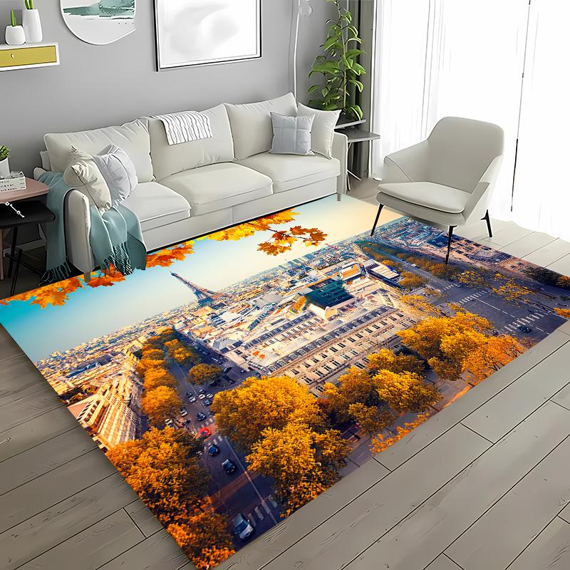 Paryż Wieża Eiffla Dywan Antypoślizgowy Dywanik Obszarowy Dywany do Domu Salon Sypialnia Dziecięca Sofa Wycieraczka Kuchenna Dywanik na Podłogę Dekor