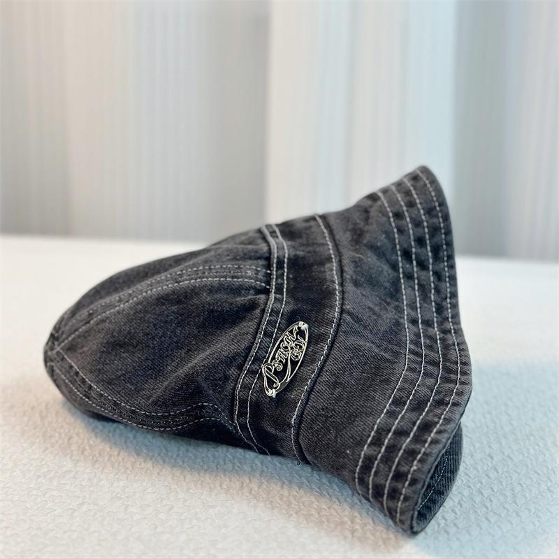 Korean-Style Wide-Brimmed Bucket Hat for Men and Women, Lightweight for Spring and Summer, Ins-Inspired, Sun-Shielding, Face-Covering Sun Hat