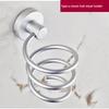 Hair Spiral Blow Dryer Stand Flat Holder Wall Mounted Hang Organizer Supplies