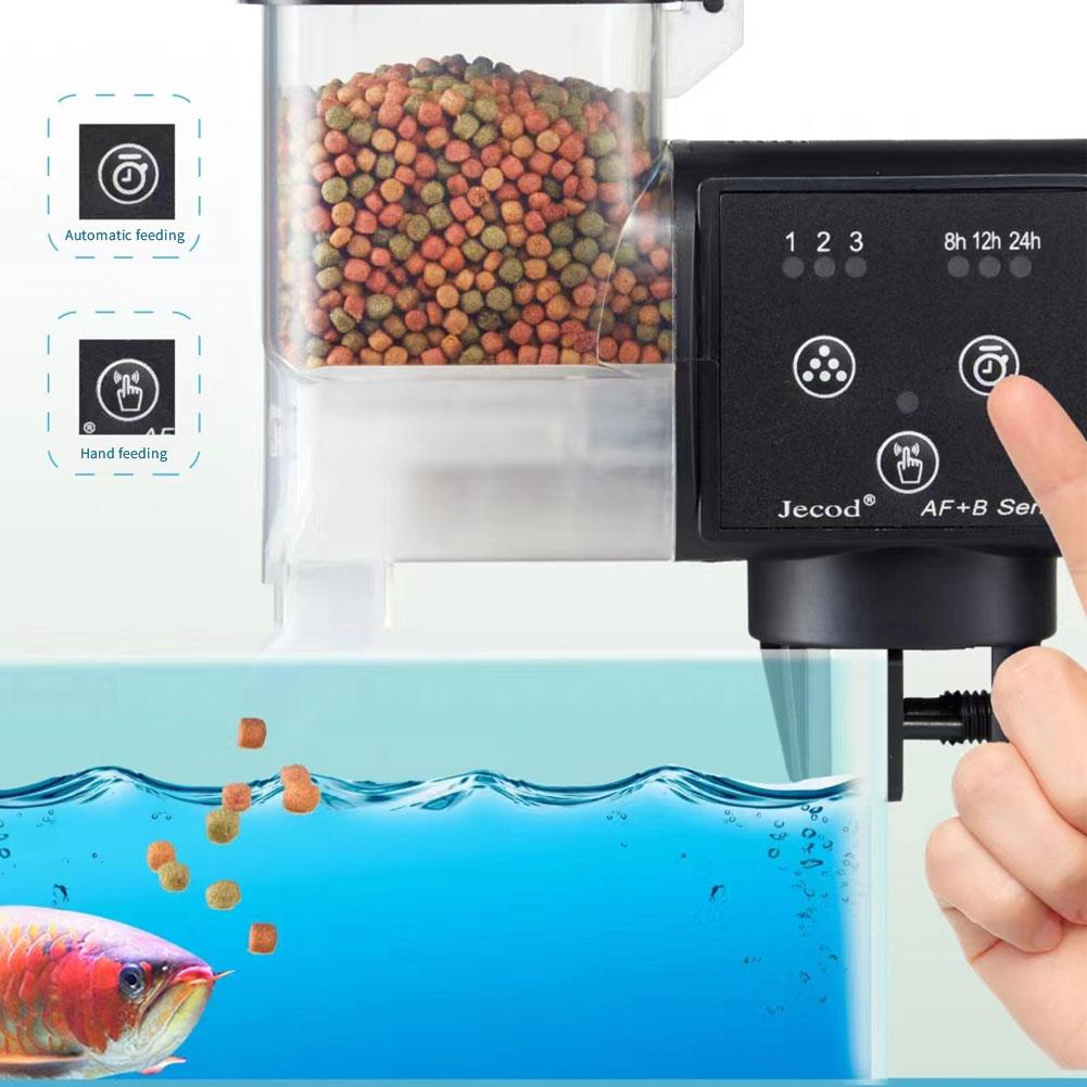 250ml/500ml Jebao Aquarium Fish Tank Feeder Goldfish Smart Timing Auto Digital Feeder Hours Timer Aquarium Accessories