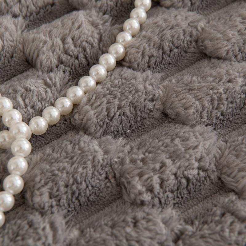 Sofa Cushion Winter Thickened Fleece Non-Slip Simple Modern Cushion Sofa Cover Cover Towel Winter Style